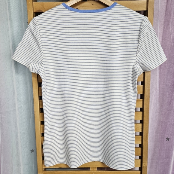 NWT Medium Lauren Ralph Lauren Crewneck Striped T-shirt - Picture 4 of 7